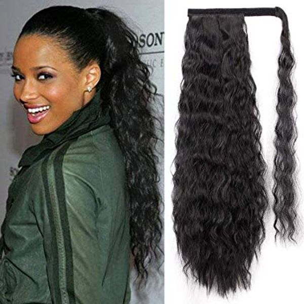 ciara long ponytail hair extension 1 piece hairpiece human wrap around pony tail clip in hair extensions for girl lady woman 140g, Black
ciara long ponytail hair extension 1 piece hairpiece human wrap around pony tail clip in hair extensions for girl lady woman 140g, Black