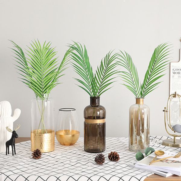 58cm large size artificial plants artificial fake palm stalk leaves green plastic leaf for wedding diy table decoration 1pc
58cm large size artificial plants artificial fake palm stalk leaves green plastic leaf for wedding diy table decoration 1pc