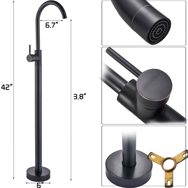 black bronze standing bathtub faucet bathroom tub sink tap brass rotate spout claw floor mounted tub mixer faucets
black bronze standing bathtub faucet bathroom tub sink tap brass rotate spout claw floor mounted tub mixer faucets