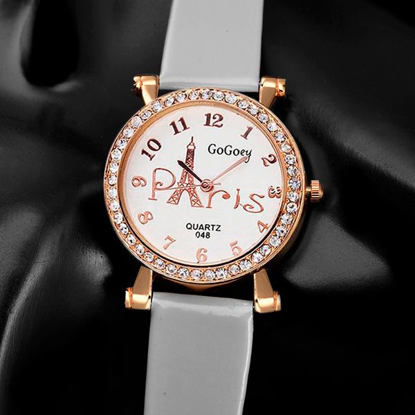 gogoey women watch rhinestone fashion eiffel tower quartz watches ladise clock relogio feminino, Slivery;brown
gogoey women watch rhinestone fashion eiffel tower quartz watches ladise clock relogio feminino, Slivery;brown