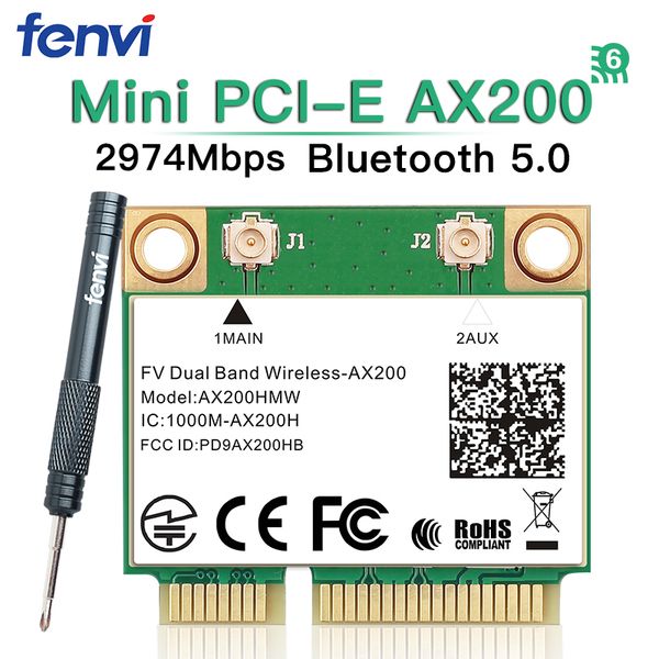 mini pci-e wifi 6 intel ax200 half mini pci express dual band 2974 мбит / с bluetooth 5.0 карта ноутбука wlan 802.11 ax wireless ax200hmw
mini pci-e wifi 6 intel ax200 half mini pci express dual band 2974 мбит / с bluetooth 5.0 карта ноутбука wlan 802.11 ax wireless ax200hmw