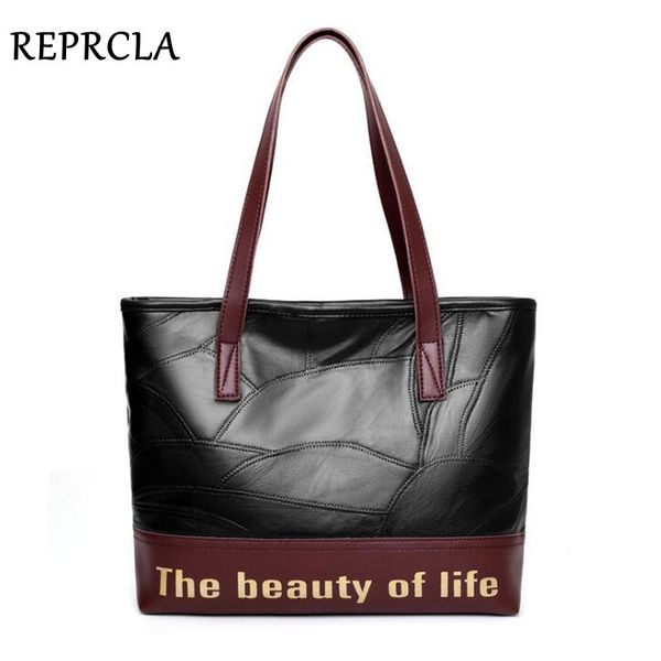 reprcla new patchwork leather women bag autumn and winter ladies handbag big capacity shoulder bag casual tote
reprcla new patchwork leather women bag autumn and winter ladies handbag big capacity shoulder bag casual tote