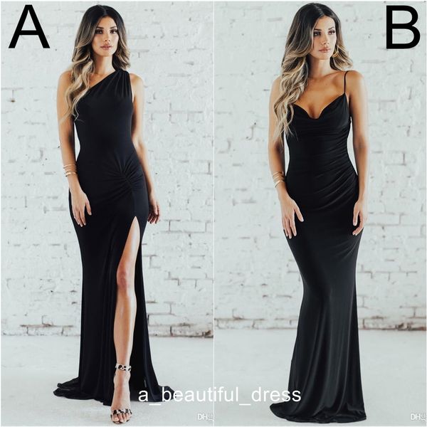elegant black one shoulder split mermaid long evening dresses ruched backless floor length guest prom bridesmaids dress ed1246, Black;red
elegant black one shoulder split mermaid long evening dresses ruched backless floor length guest prom bridesmaids dress ed1246, Black;red