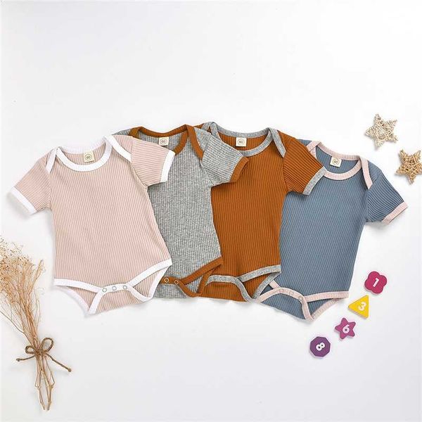 newborn baby boy girl romper summer jumpsuit short sleeve outfits knitted cotton solid color clothes, Blue
newborn baby boy girl romper summer jumpsuit short sleeve outfits knitted cotton solid color clothes, Blue