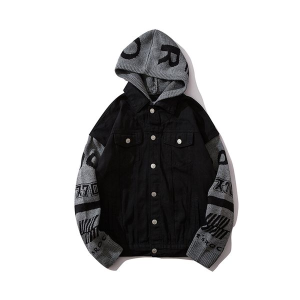 letter print knited sweater sleeve hooded jeans jackets and coats mens streetwear windbreaker denim bomber jacket streetwear, Black;brown
letter print knited sweater sleeve hooded jeans jackets and coats mens streetwear windbreaker denim bomber jacket streetwear, Black;brown