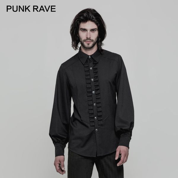 punk rave gothic dark lantern sleeves loose pleated frill men shirts pattern button inelastic herringbone woven clothing, White;black
punk rave gothic dark lantern sleeves loose pleated frill men shirts pattern button inelastic herringbone woven clothing, White;black