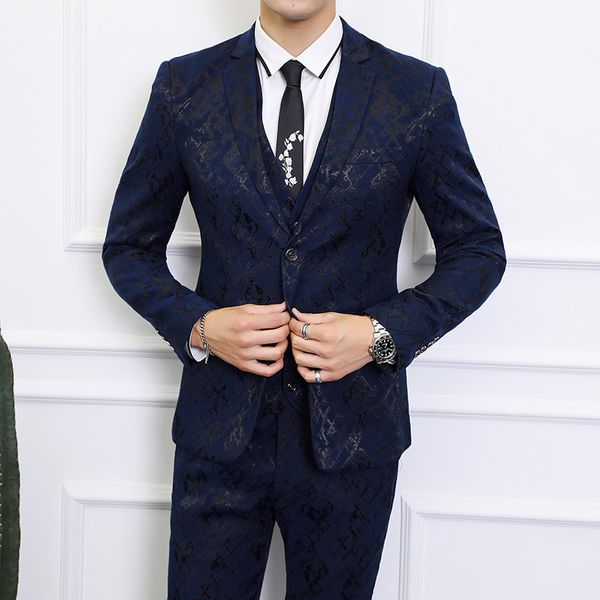 2019 new wedding tuxedos for groomsmen two button suits latest floral design formal party tuxedos 3 pieces (jacket+pants+vest, White;black
2019 new wedding tuxedos for groomsmen two button suits latest floral design formal party tuxedos 3 pieces (jacket+pants+vest, White;black