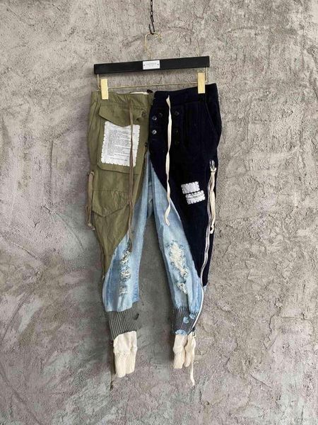 привет streetwear сложных лоскутная огорчена лодыжка длина jogger брюки, Black
привет streetwear сложных лоскутная огорчена лодыжка длина jogger брюки, Black