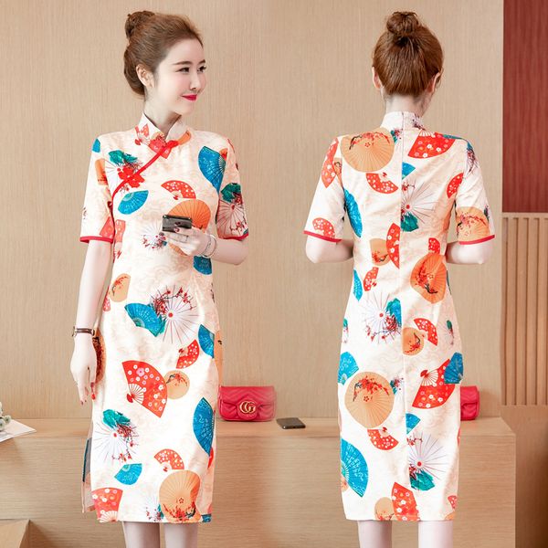 2019 китайский cheongsam платье цветок печать платье элегантный китайский женщин qipao длинное свадебное вечернее, Red
2019 китайский cheongsam платье цветок печать платье элегантный китайский женщин qipao длинное свадебное вечернее, Red