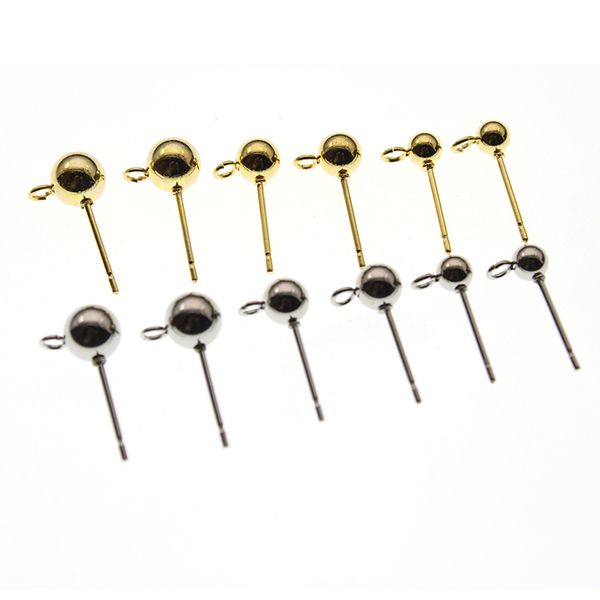 20pcs 3 4 5 6 8 mm gold ball stainless steel earring stud ear post nails ear jewelry making findings for diy stud earrings, Blue;slivery
20pcs 3 4 5 6 8 mm gold ball stainless steel earring stud ear post nails ear jewelry making findings for diy stud earrings, Blue;slivery