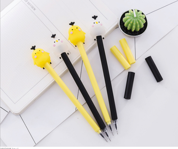 120pcs/lot creative personality silicone jelly chicken neutral pen korean cartoon students stationery black writing pengp803
120pcs/lot creative personality silicone jelly chicken neutral pen korean cartoon students stationery black writing pengp803