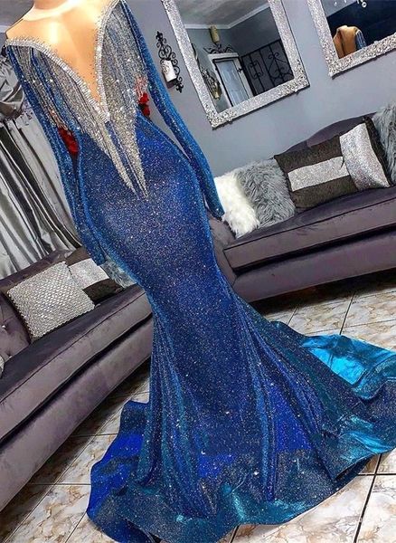 Arabic Sheer Mesh Top Sequined Mermaid Long Evening Dresses 2019 Long Sleeves Fringes Sweep Train Formal Party Prom Wear Dresses BC1367
Arabic Sheer Mesh Top Sequined Mermaid Long Evening Dresses 2019 Long Sleeves Fringes Sweep Train Formal Party Prom Wear Dresses BC1367
