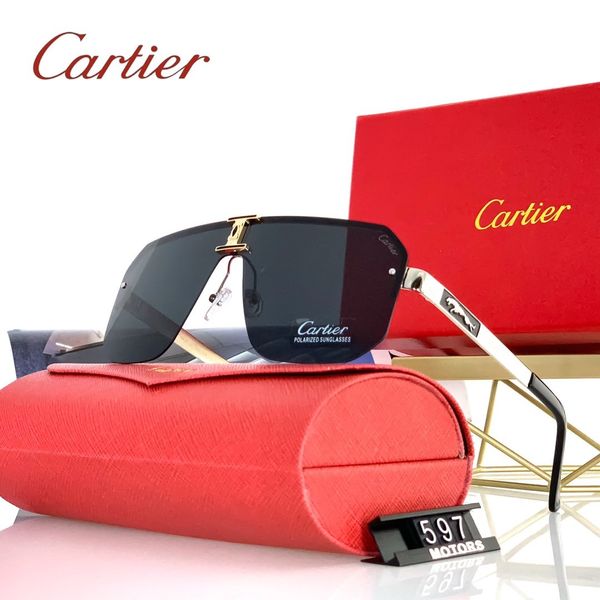 large outdoor men sunglasses lens uv protection sunglasses men luxury designer brand 1c cartior sunglasses 1c, Black
large outdoor men sunglasses lens uv protection sunglasses men luxury designer brand 1c cartior sunglasses 1c, Black