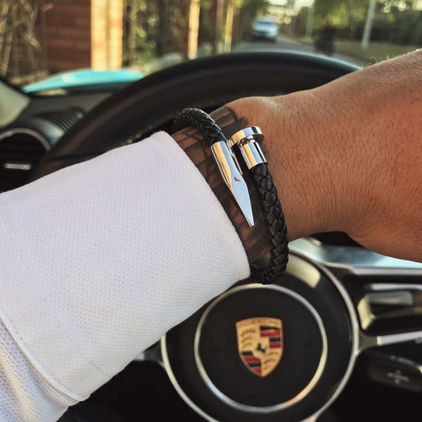mcllroy bracelet men/genuine leather/stainless steel/luxury/men bracelet charm gold nail handmade men jewelry erkek bileklik, Golden;silver
mcllroy bracelet men/genuine leather/stainless steel/luxury/men bracelet charm gold nail handmade men jewelry erkek bileklik, Golden;silver