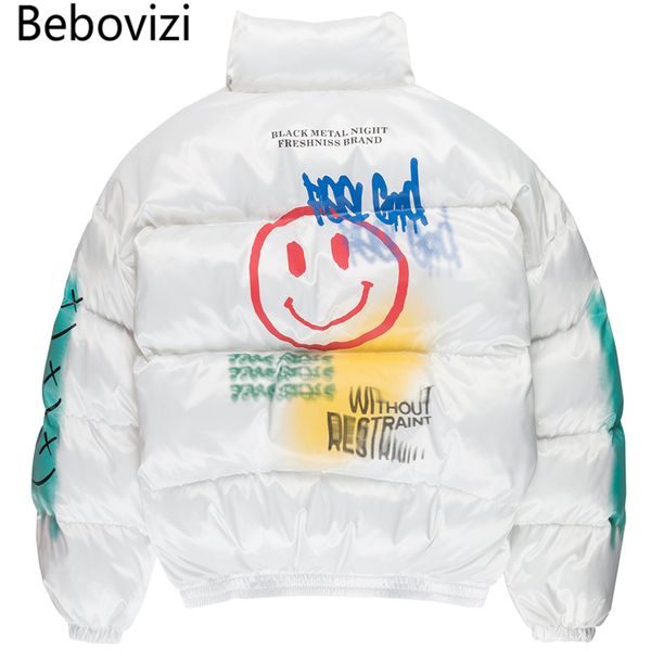 bebovizi hip hop harajuku smile face print thick jacket parka men windbreaker streetwear winter padded coat warm outwear 2019, Black
bebovizi hip hop harajuku smile face print thick jacket parka men windbreaker streetwear winter padded coat warm outwear 2019, Black