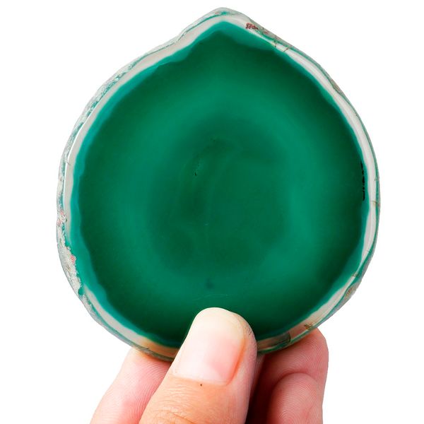 1lot (5pc) natural agate slices dyed green, irregular shape crystal geode stone slab cards, home ornament jewelry making 1.5"-2, Black;white
1lot (5pc) natural agate slices dyed green, irregular shape crystal geode stone slab cards, home ornament jewelry making 1.5"-2, Black;white