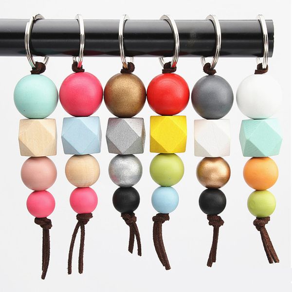 1pc 2019 new multicolor geometric wood beads ornament for bag round wooden beads keyrings gifts, Black
1pc 2019 new multicolor geometric wood beads ornament for bag round wooden beads keyrings gifts, Black