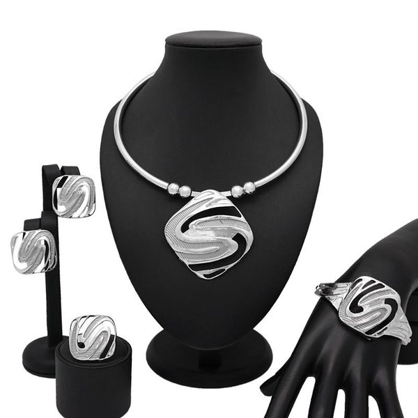european creative new design crystal necklace bracelet ring for women christmas new year prom party fashion jewelry sets gift, Silver
european creative new design crystal necklace bracelet ring for women christmas new year prom party fashion jewelry sets gift, Silver
