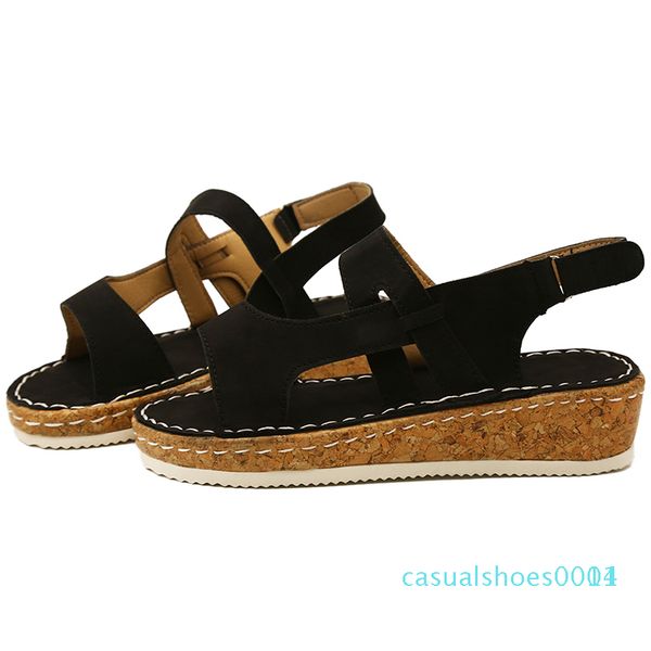 soft leather wedges shoes women female high heels sandals summer chaussures c14, Black
soft leather wedges shoes women female high heels sandals summer chaussures c14, Black