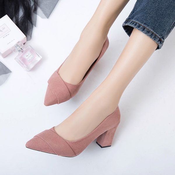 thick with high heels black career office shoes concise comfort 5cm low-heeled single shoes women's pumps pointed toe work
thick with high heels black career office shoes concise comfort 5cm low-heeled single shoes women's pumps pointed toe work