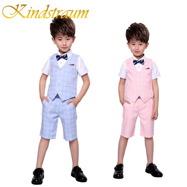 kindstraum 2pcs vest+shorts kids boys summer clothing sets new gentleman children wedding party wear plaid formal suits, mc716, White
kindstraum 2pcs vest+shorts kids boys summer clothing sets new gentleman children wedding party wear plaid formal suits, mc716, White