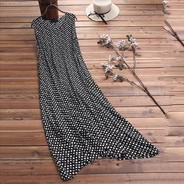 womens dress ladies beach summer loose fit casual fashion baggy plus size sundress polka dots, Black;gray
womens dress ladies beach summer loose fit casual fashion baggy plus size sundress polka dots, Black;gray