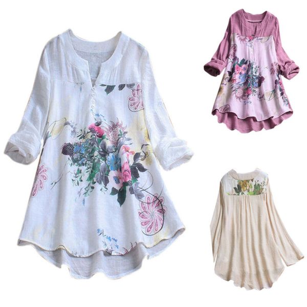 women plus size v-neck long sleeve shirt mini dress floral print loose long, Black;gray
women plus size v-neck long sleeve shirt mini dress floral print loose long, Black;gray