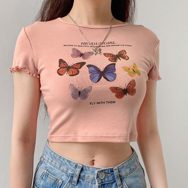 summer 2020 women's wear 100 internet red super fire opacity t-shirt white butterfly printed short-sleeved bottom t t-shirt ssa
summer 2020 women's wear 100 internet red super fire opacity t-shirt white butterfly printed short-sleeved bottom t t-shirt ssa