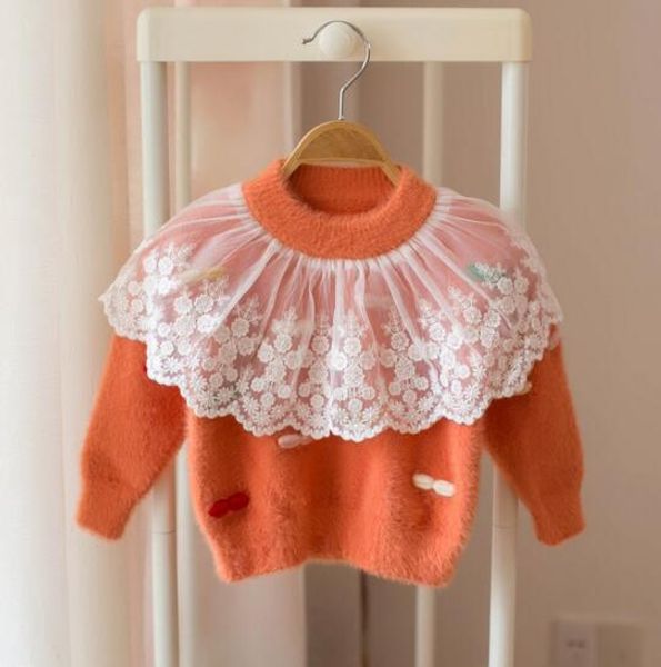 baby kids clothing sweater pullover lace lolita solid color knitted sweater boutique girl spring fall sweater, Blue
baby kids clothing sweater pullover lace lolita solid color knitted sweater boutique girl spring fall sweater, Blue