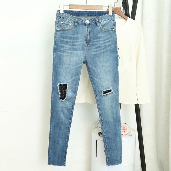 women denim skinny pants ripped hole high waist stretch jeans slim pencil trousers wash jeans woman plus size 5xl, Blue
women denim skinny pants ripped hole high waist stretch jeans slim pencil trousers wash jeans woman plus size 5xl, Blue