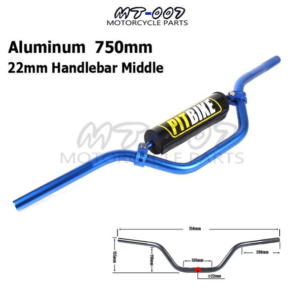 blue color 7/8" 22mm motorcycle handlebar middle size 750mm aluminum handlebars for made in china dirt pit bike atv quad
blue color 7/8" 22mm motorcycle handlebar middle size 750mm aluminum handlebars for made in china dirt pit bike atv quad