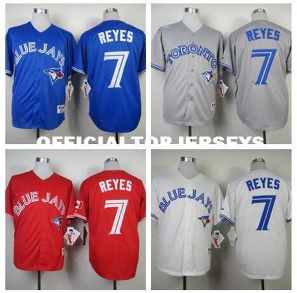 men #7 jose reyes white grey blue red m-xxxl, Black;blue
men #7 jose reyes white grey blue red m-xxxl, Black;blue