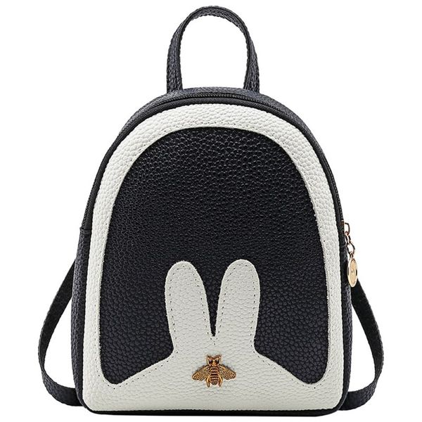 PU Leather Daypack Candy Color Cute Women Backpacks Stitching Color Bee School Bags For Backpacks For Teenage Girls Bagpack
PU Leather Daypack Candy Color Cute Women Backpacks Stitching Color Bee School Bags For Backpacks For Teenage Girls Bagpack