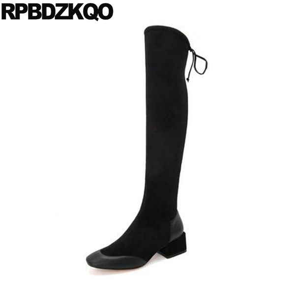over the knee tall shoes stretch high long suede slim thigh women boots retro vintage square toe chunky black winter fur
over the knee tall shoes stretch high long suede slim thigh women boots retro vintage square toe chunky black winter fur