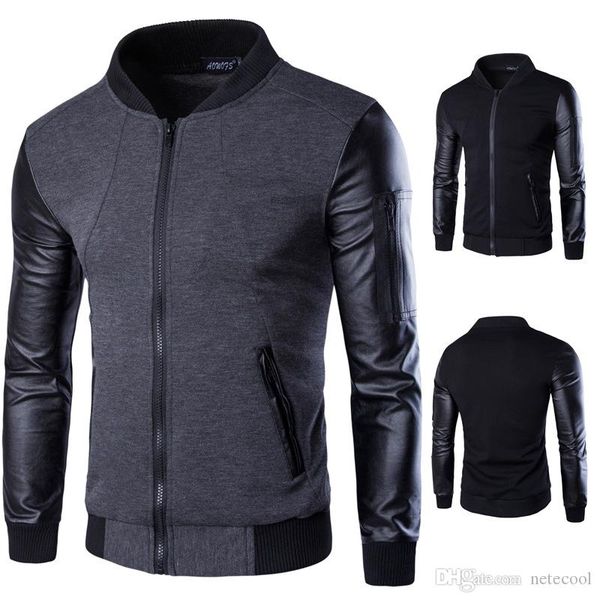 patchwork leather bomber jacket men coats men outerwear autumn slim fit male motorcycle cardigan stand collar jackets for men sale, Black;brown
patchwork leather bomber jacket men coats men outerwear autumn slim fit male motorcycle cardigan stand collar jackets for men sale, Black;brown