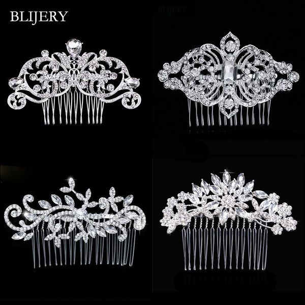 blijery trendy bridal hair accessories silver color rhinestone crystal brides tiara floral wedding hair combs women hair jewelry t190625, Golden;white
blijery trendy bridal hair accessories silver color rhinestone crystal brides tiara floral wedding hair combs women hair jewelry t190625, Golden;white