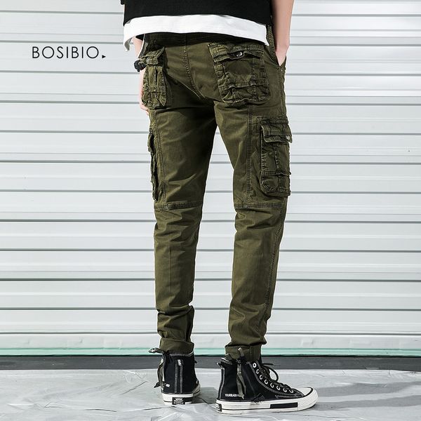 bosibio army green mens cargo pants with many pockets cotton style straight trousers 3707, Black
bosibio army green mens cargo pants with many pockets cotton style straight trousers 3707, Black