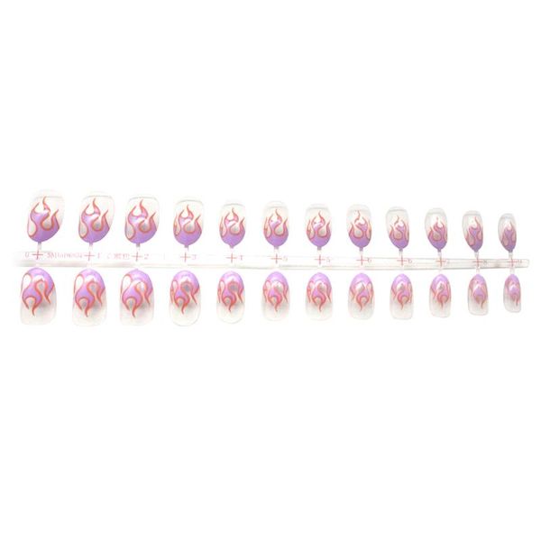 false nails 24pcs short matte accessories full cover fake flame fire pattern art tips finished artificial diy decorative, Red;gold
false nails 24pcs short matte accessories full cover fake flame fire pattern art tips finished artificial diy decorative, Red;gold