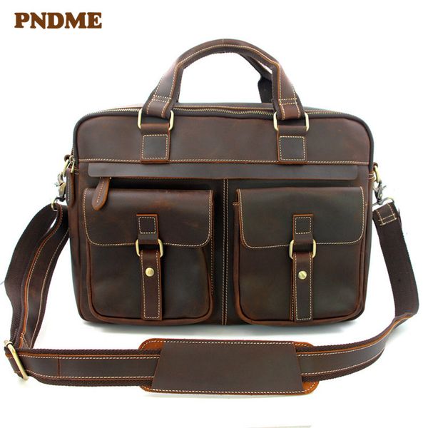 briefcases pndme business genuine leather men's briefcase cowhide simple work large lapshoulder messenger bags
briefcases pndme business genuine leather men's briefcase cowhide simple work large lapshoulder messenger bags