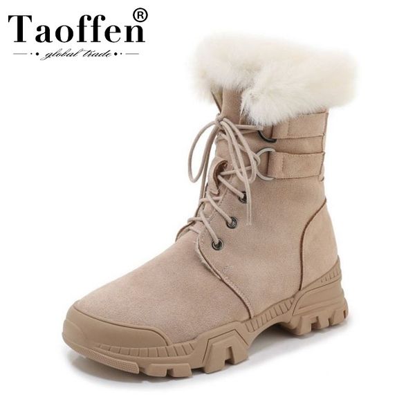 taoffen genuine leather fashion women ankle boots keep warm round toe flats snow boots plush fur shoes women size 35-39, Black
taoffen genuine leather fashion women ankle boots keep warm round toe flats snow boots plush fur shoes women size 35-39, Black