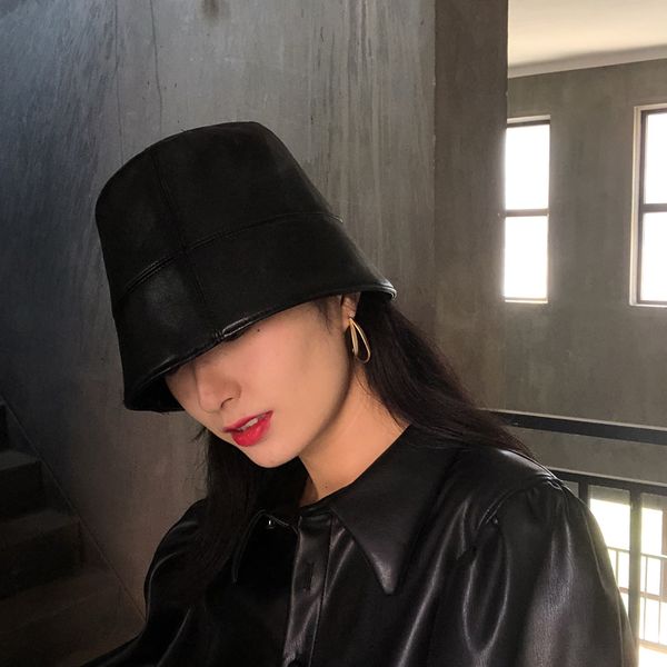 autumn foldable bucket hat women outdoor sunscreen black pu leather fashion cap men basin chapeau sun prevent hats, Blue;gray
autumn foldable bucket hat women outdoor sunscreen black pu leather fashion cap men basin chapeau sun prevent hats, Blue;gray