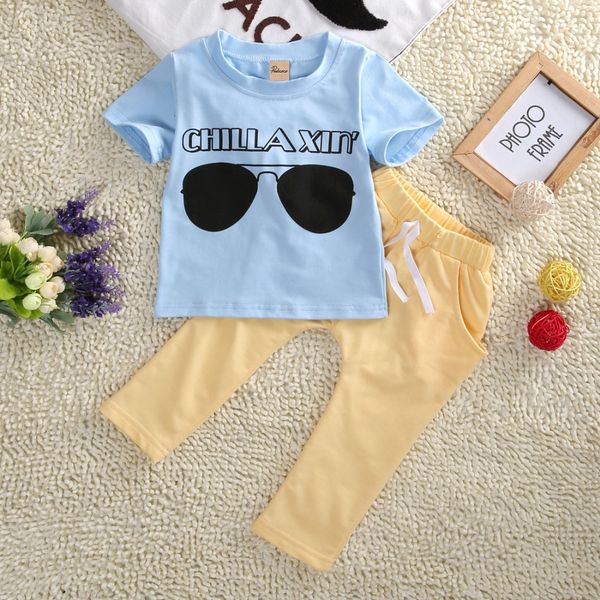 Fashion 2pcs Newborn Toddler Kids Baby Boys Girls Outfits T-shirt Tops+Pants Clothes Set Boys Summer clothing
Fashion 2pcs Newborn Toddler Kids Baby Boys Girls Outfits T-shirt Tops+Pants Clothes Set Boys Summer clothing