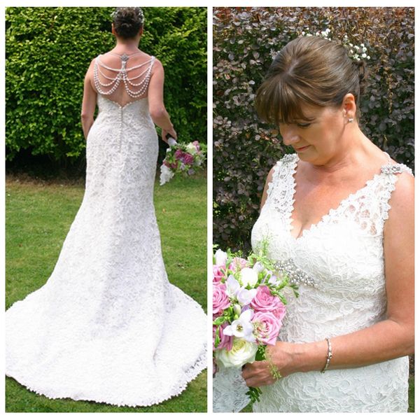 rustic white vintage wedding dresses for older brides v-neck lace wedding dresses mermaid sheer back bridal gowns online vestidos de noche
rustic white vintage wedding dresses for older brides v-neck lace wedding dresses mermaid sheer back bridal gowns online vestidos de noche