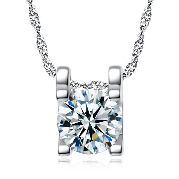 silver color zircon necklace fashion lady inlaid transparent zircon round pendant necklace short clavicle chain jewelry gift
silver color zircon necklace fashion lady inlaid transparent zircon round pendant necklace short clavicle chain jewelry gift