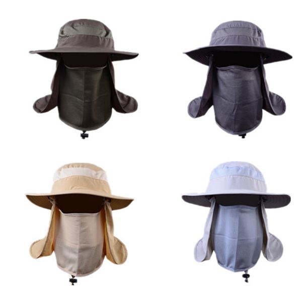 new design sunscreen shade fishing uv face neck cover flap sun rain protection cap riding cycling hat, Black
new design sunscreen shade fishing uv face neck cover flap sun rain protection cap riding cycling hat, Black