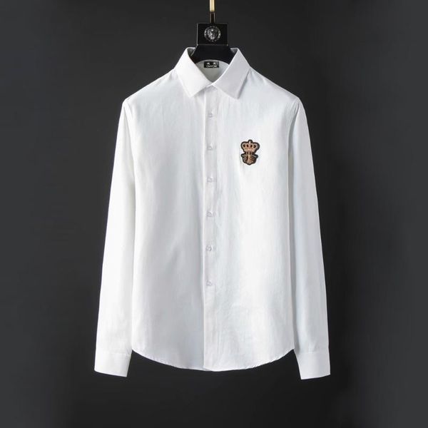 duyou men linen cotton shirt men embroidery crown bees dress shirt slim fit casual shirts brand clothing dy2134, White;black
duyou men linen cotton shirt men embroidery crown bees dress shirt slim fit casual shirts brand clothing dy2134, White;black