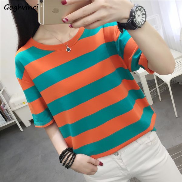 women's t-shirt summer t-shirts women short sleeve tees striped leisure chic womens o-neck large size 2xl loose korean style ins breath, White
women's t-shirt summer t-shirts women short sleeve tees striped leisure chic womens o-neck large size 2xl loose korean style ins breath, White