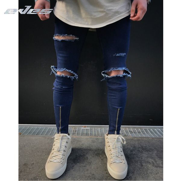 eves blue mens jeans men's stretch ripped casual jeans men hip hop slim fit holes punk denim zip opening cotton pants
eves blue mens jeans men's stretch ripped casual jeans men hip hop slim fit holes punk denim zip opening cotton pants