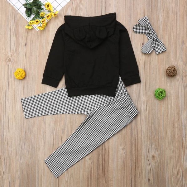 children kids autumn 3pcs clothes baby girls adorable hoodie long sleeve sweatshirt plaid trousers with headband casual outfits, White
children kids autumn 3pcs clothes baby girls adorable hoodie long sleeve sweatshirt plaid trousers with headband casual outfits, White