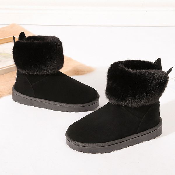 women winter outdoor snow boots fur keep warm shoes female sweet flock slip on solid boot rhinestone casual boots jxx102, Black
women winter outdoor snow boots fur keep warm shoes female sweet flock slip on solid boot rhinestone casual boots jxx102, Black